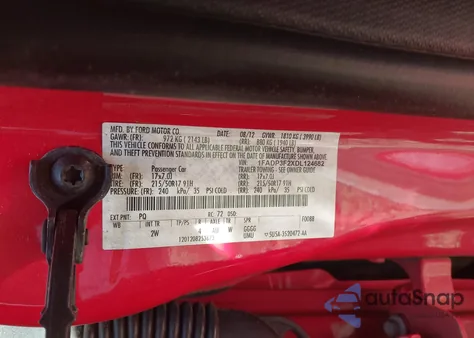 2013 Ford Focus Se z USA, uszkodzony, nr VIN 1FADP3F2XDL124682